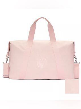 Victorias Secret Pink Metallic Weekender Bag
